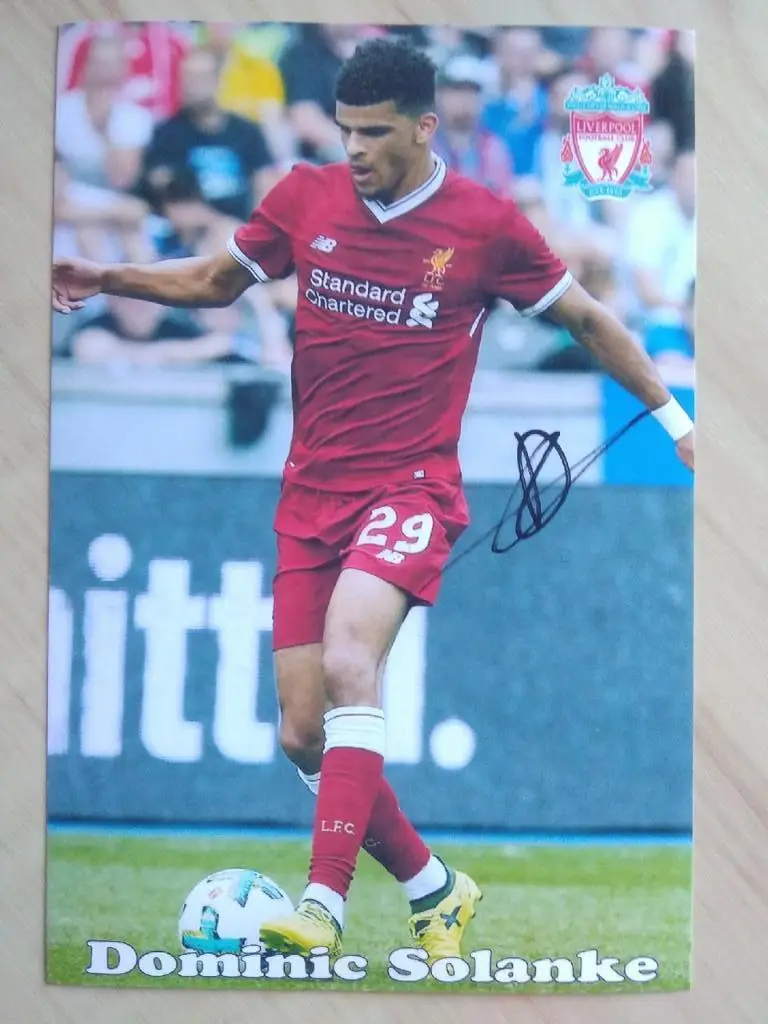 Автограф Доминик Соланке 1