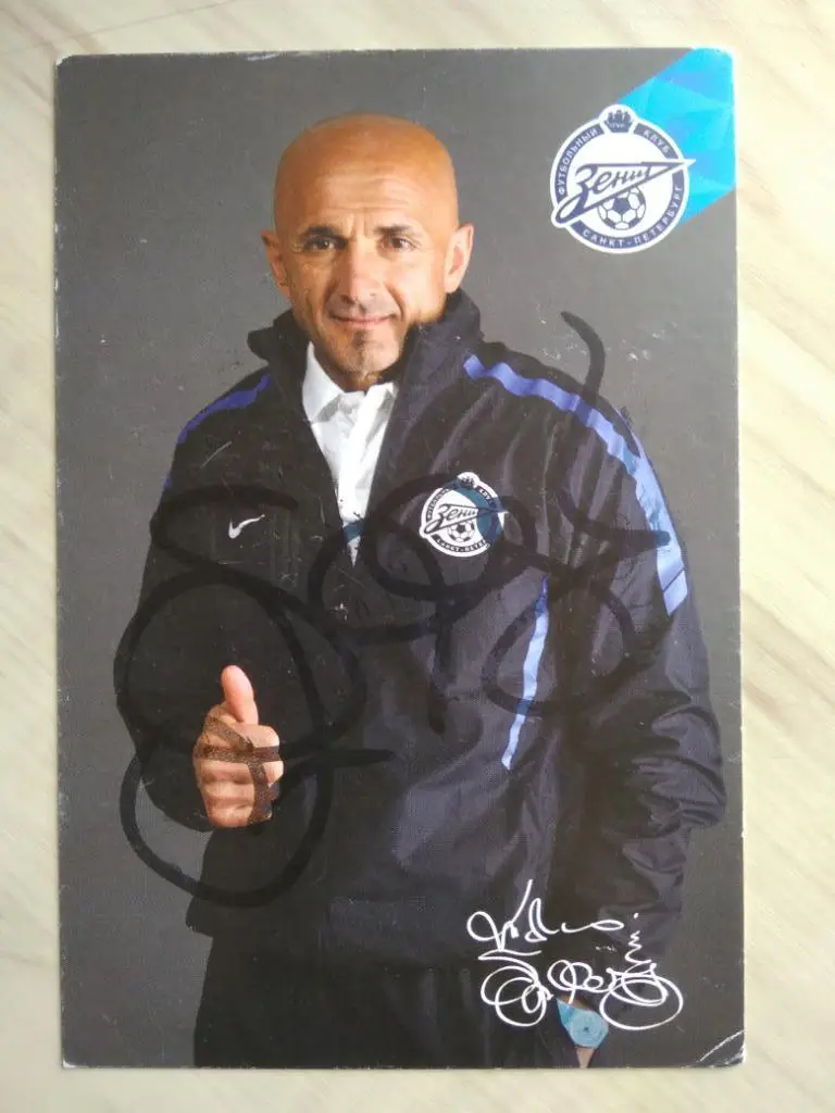 Автограф Лучано Спаллетти