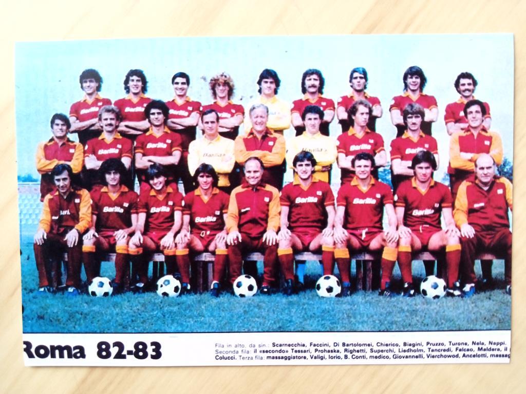 Фотография Футбольный клуб (ФК) Рома. Сезон 1982/83