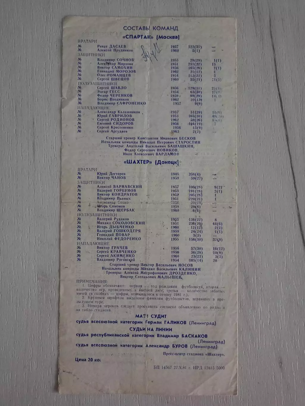 Автограф Алексея Прудникова 6