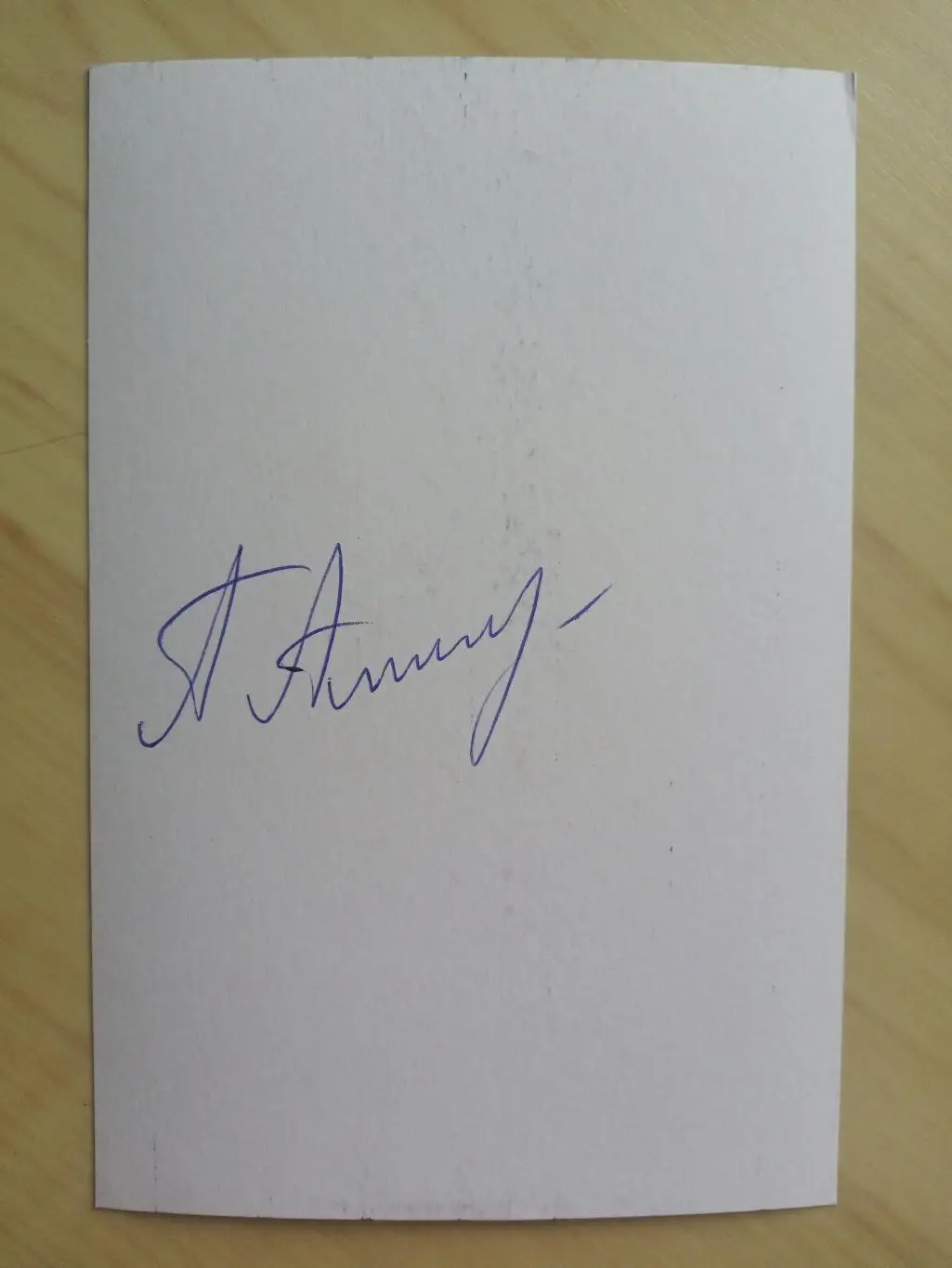 Автограф Александра Поветкина 3