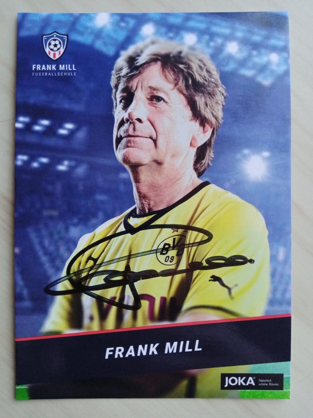 Автограф Франк Милль (чемпион мира: 1990 г., 3 место чемпионата Европы: 1988) 3