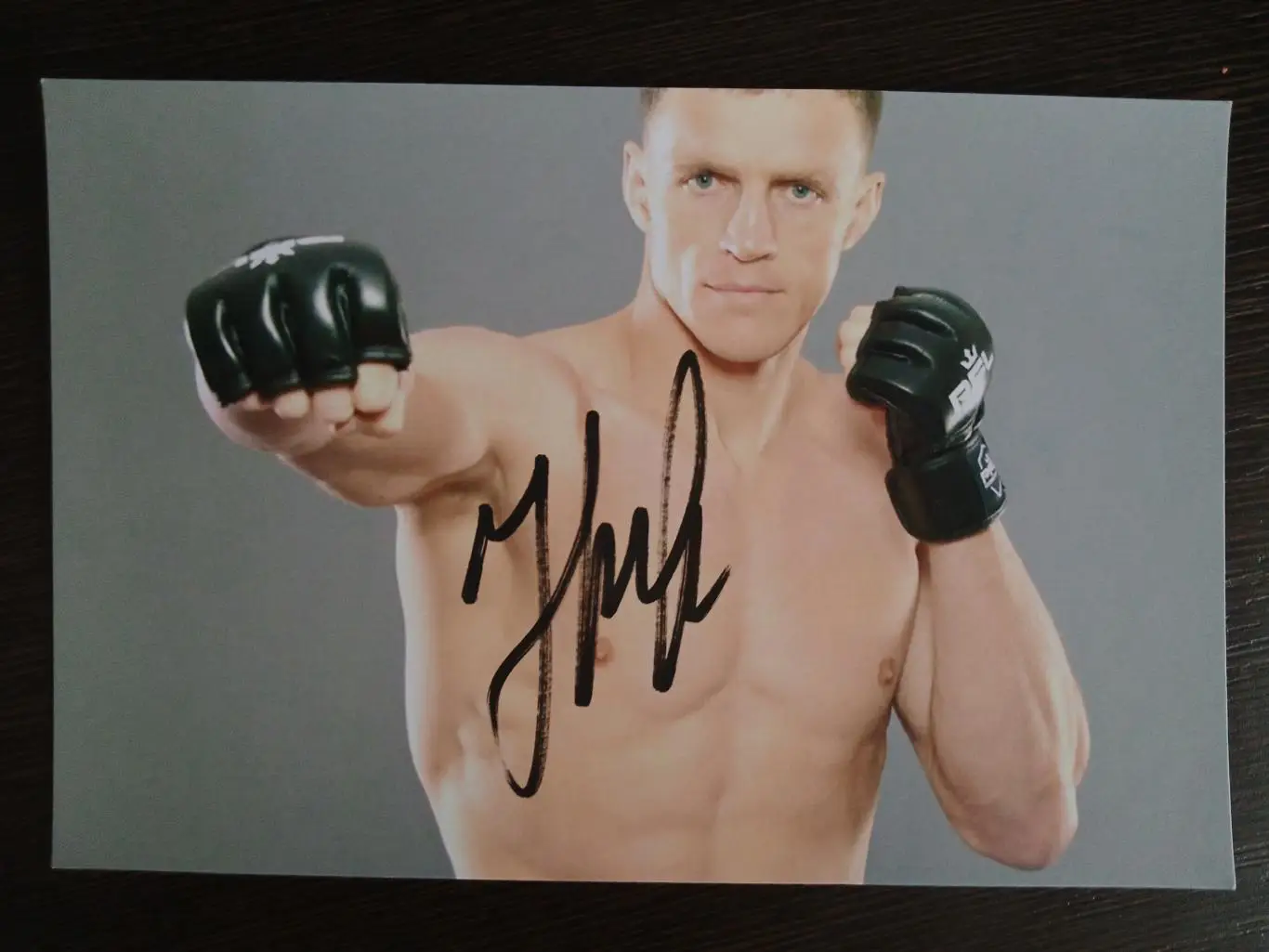 Автограф Виктора Немкова (российский боец смешанного стиля (ММА)) 1