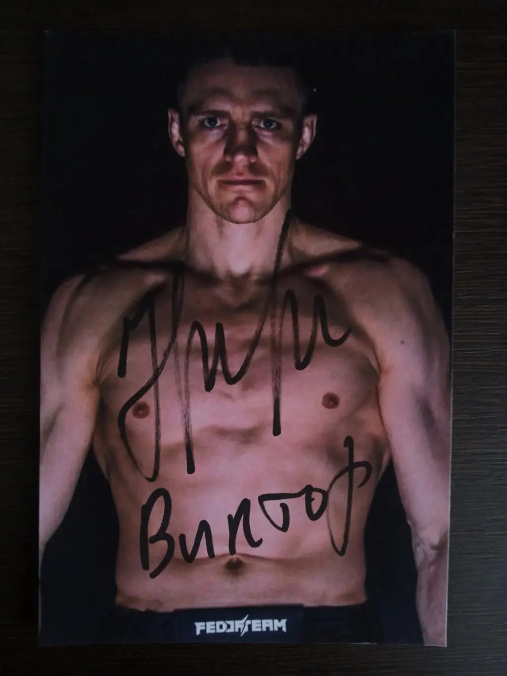 Автограф Виктора Немкова (российский боец смешанного стиля (ММА)) 3