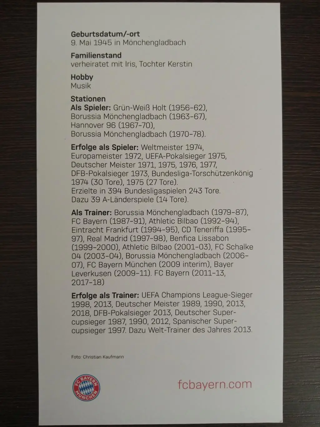 Автограф Юпп Хайнкес 4