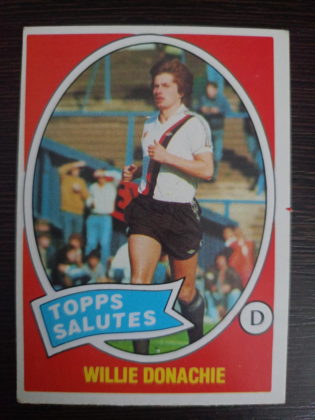 Карточка Topps Willie Donachie (1979 г.)