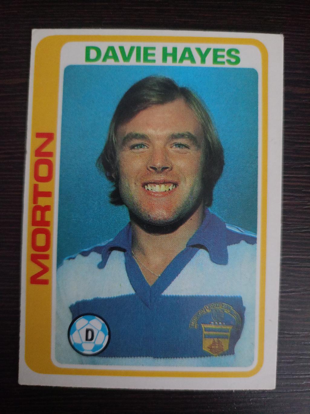 Карточка Topps Davie Hayes (1979 г.)