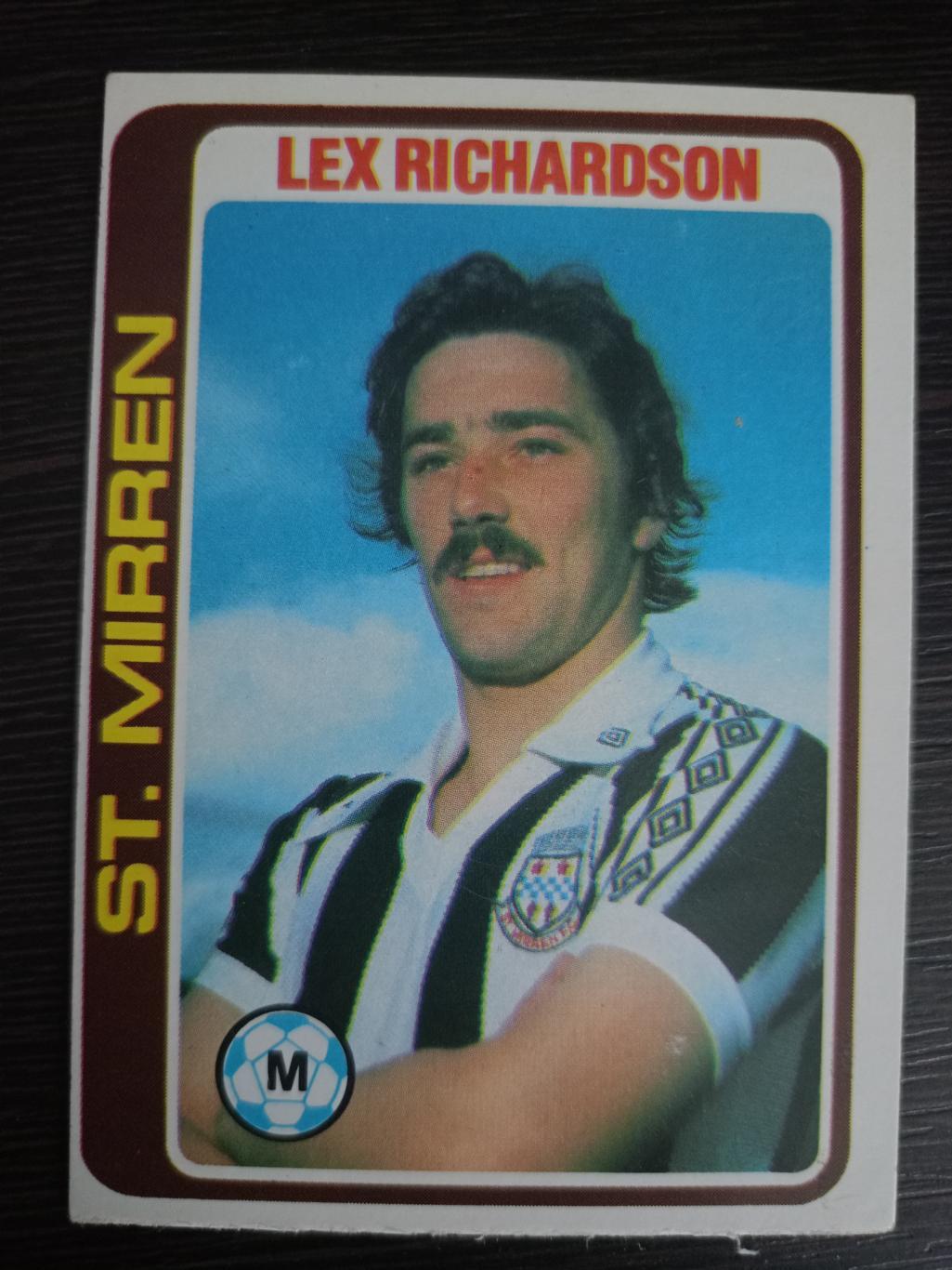 Карточка Topps Lex Richardson (1979 г.)