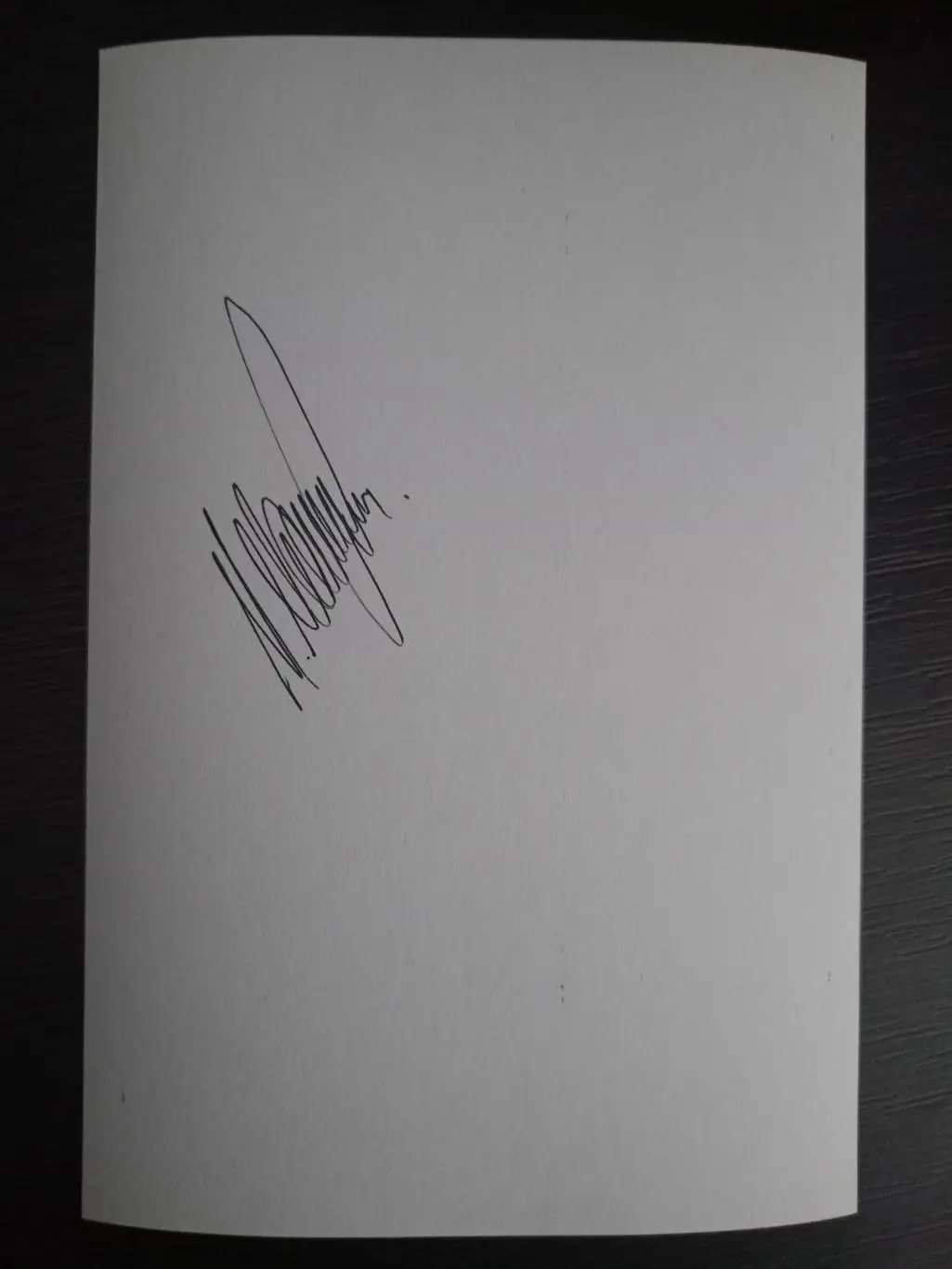 Автограф Михаила Мамиашвили (советский борец) с обеих сторон фотографии 3