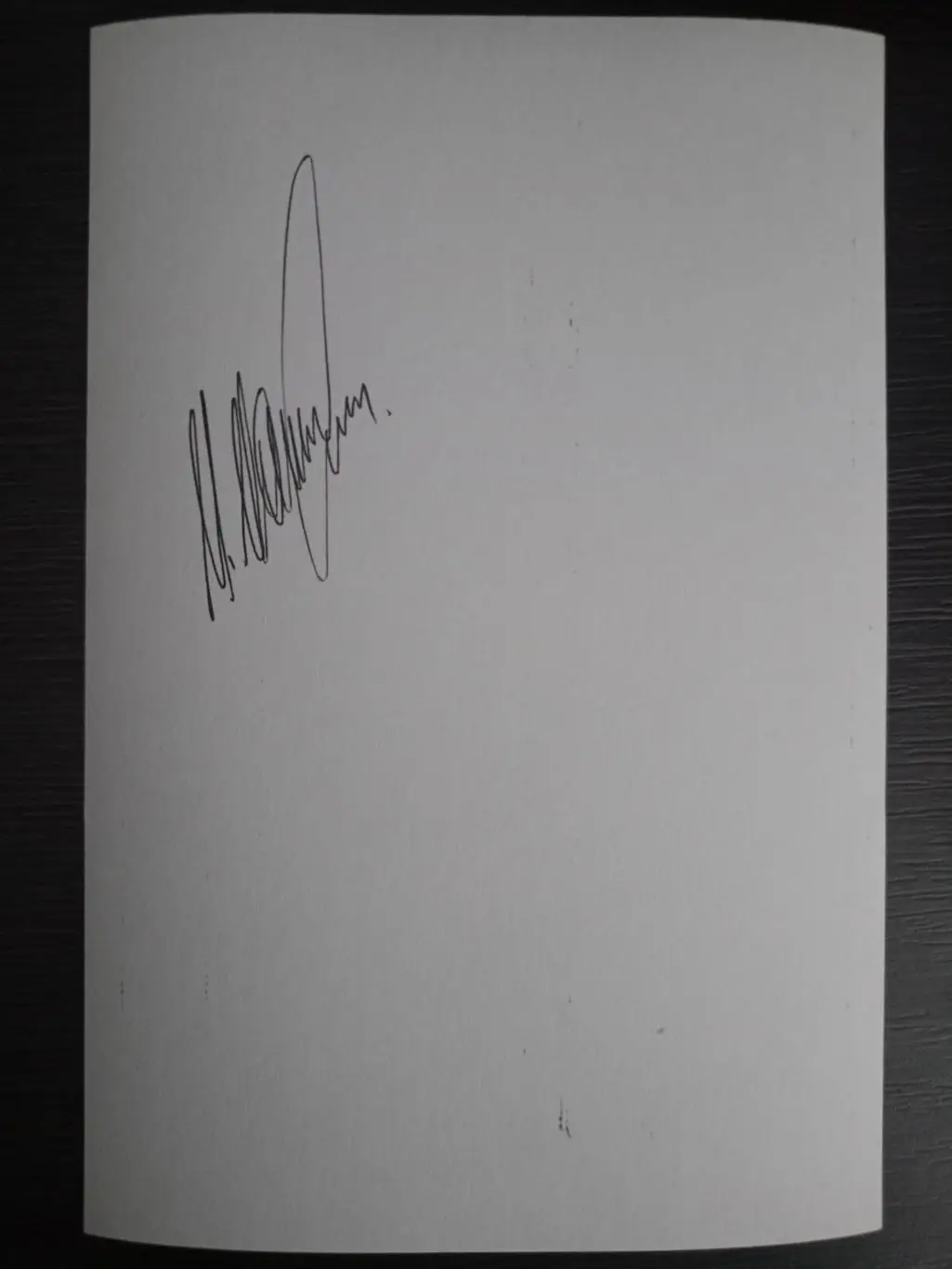 Автограф Михаила Мамиашвили (советский борец) с обеих сторон фотографии 5