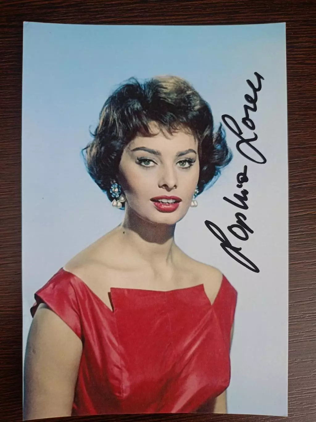 Автограф Софи Лорен (итальянская актриса) 1