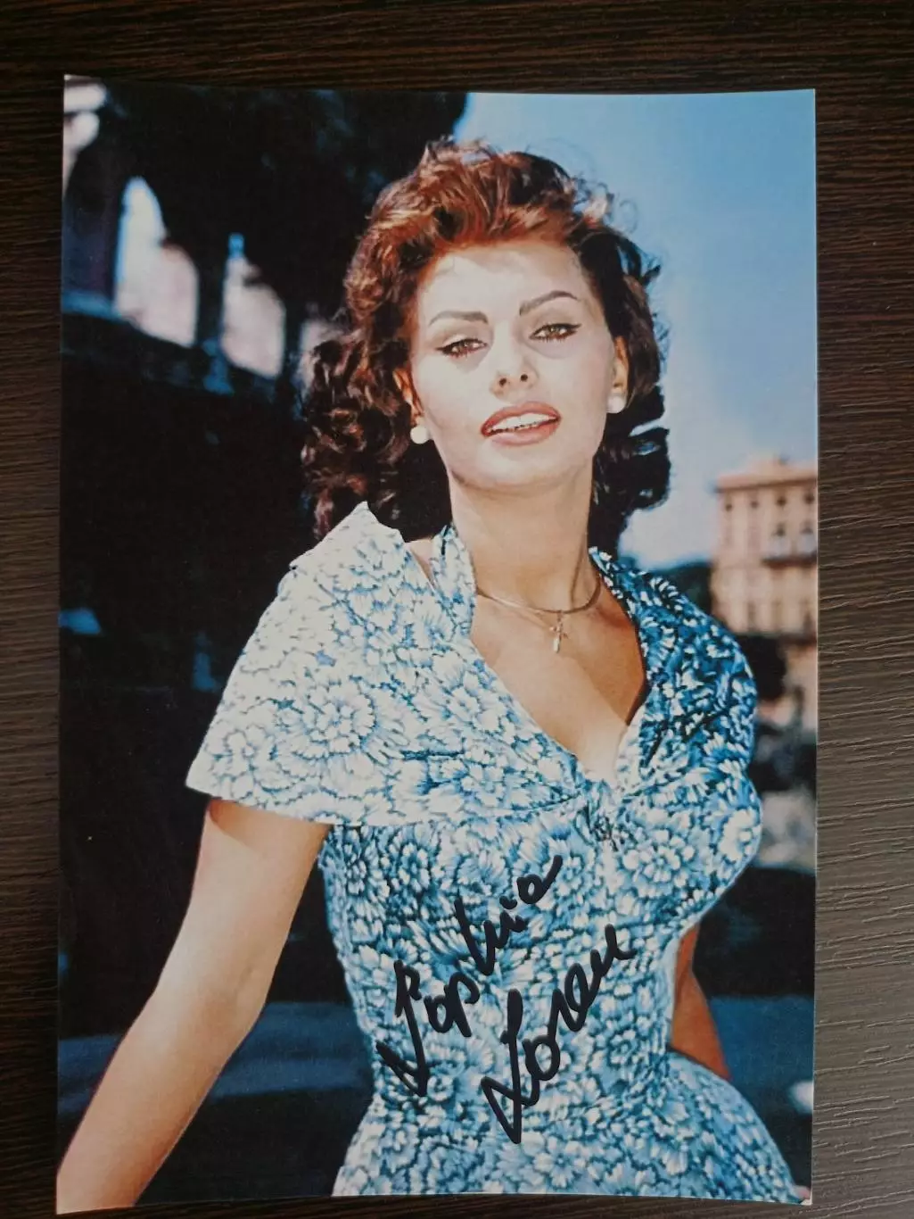 Автограф Софи Лорен (итальянская актриса) 4