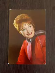 Автограф Людмилы Хитяевой на оригинальной советской открытке