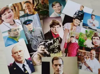 Набор фотографий российских артистов (1000 штук) одним лотом