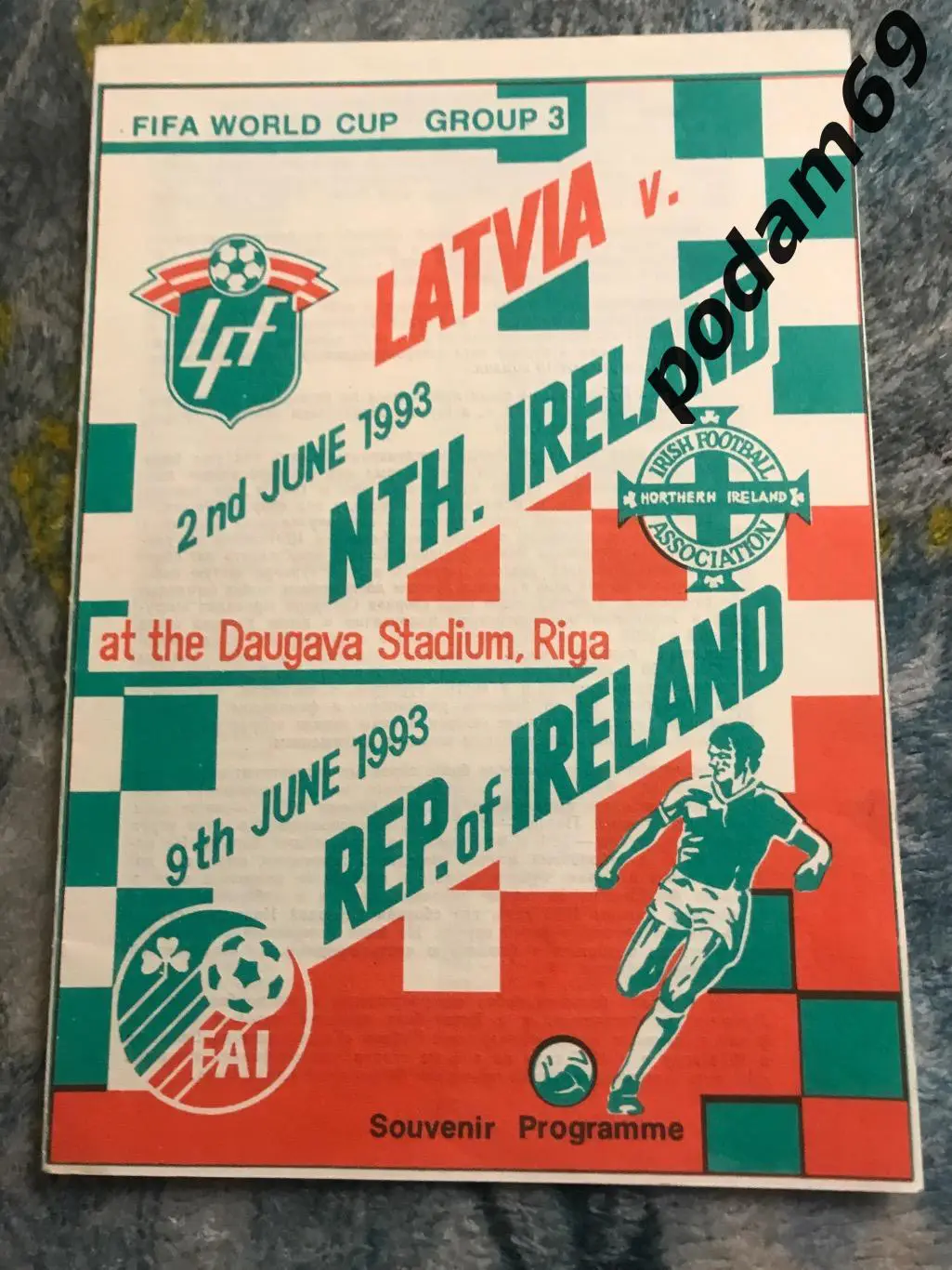 Латвия-Северная Ирландия 02/09.06.1993