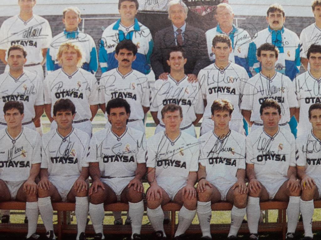 Карточка/открытка Реал Мадрид (Испания) 1991-92. 1