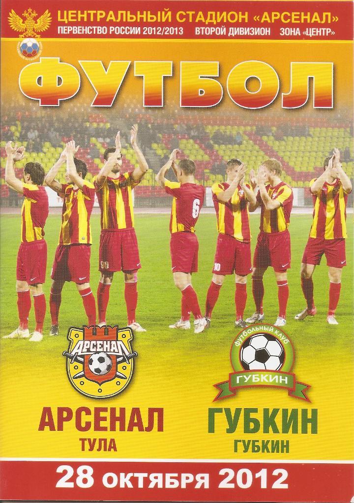 Арсенал Тула - ФК Губкин Губкин 2012/2013 год.