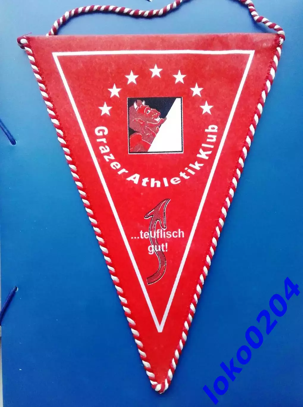 Вымпел. ГРАЦЕР А.К. (Австрия), 100 лет, 1902-2002, 180х245 мм. 1