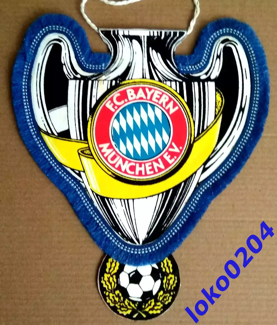Вымпел. БАВАРИЯ ФК - Победитель Кубка Европейских Чемпионов.