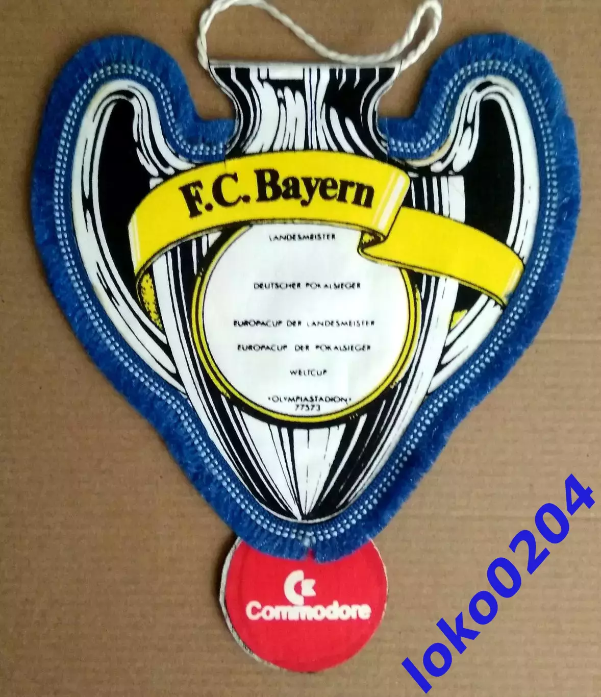 Вымпел. БАВАРИЯ ФК - Победитель Кубка Европейских Чемпионов. 1