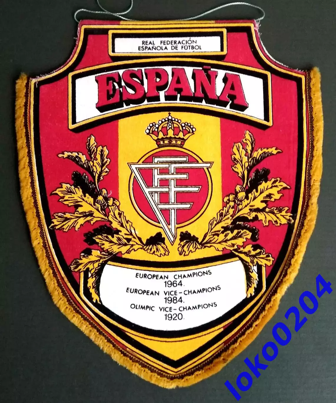 Вымпел. Федерация футбола ИСПАНИИ.
