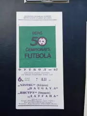 Кубок РОССИИ. ДАУГАВА Рига - НИСТРУ Кишинев, 1987.