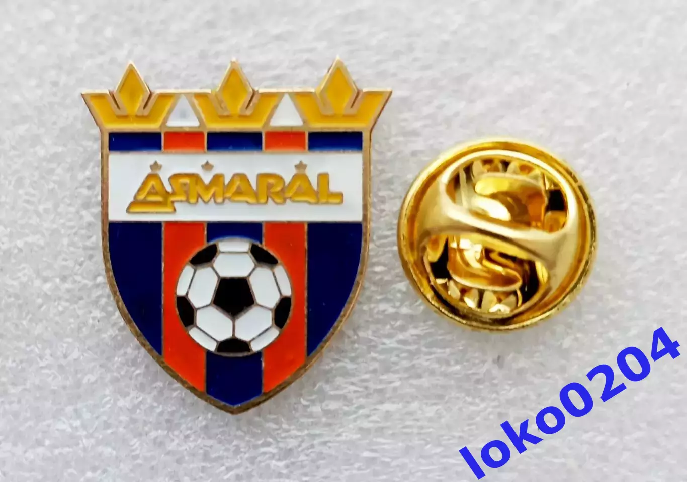 Футбол. Футбольный клуб. Знак. ФК АСМАРАЛ Москва - РОССИЯ.