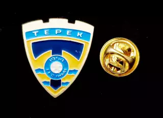 Футбол. Футбольный клуб. Знак. ФК ТЕРЕК Грозный - РОССИЯ.