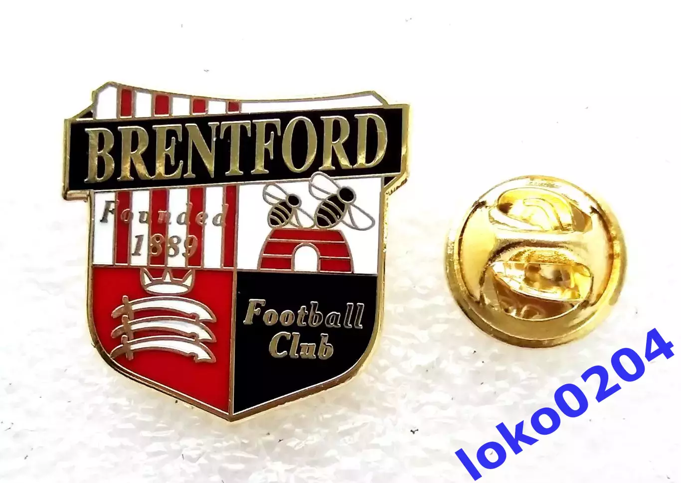 Футбол. Клубы мира. Брентфорд ФК (19х22 мм) - Brentford FC - АНГЛИЯ (3).