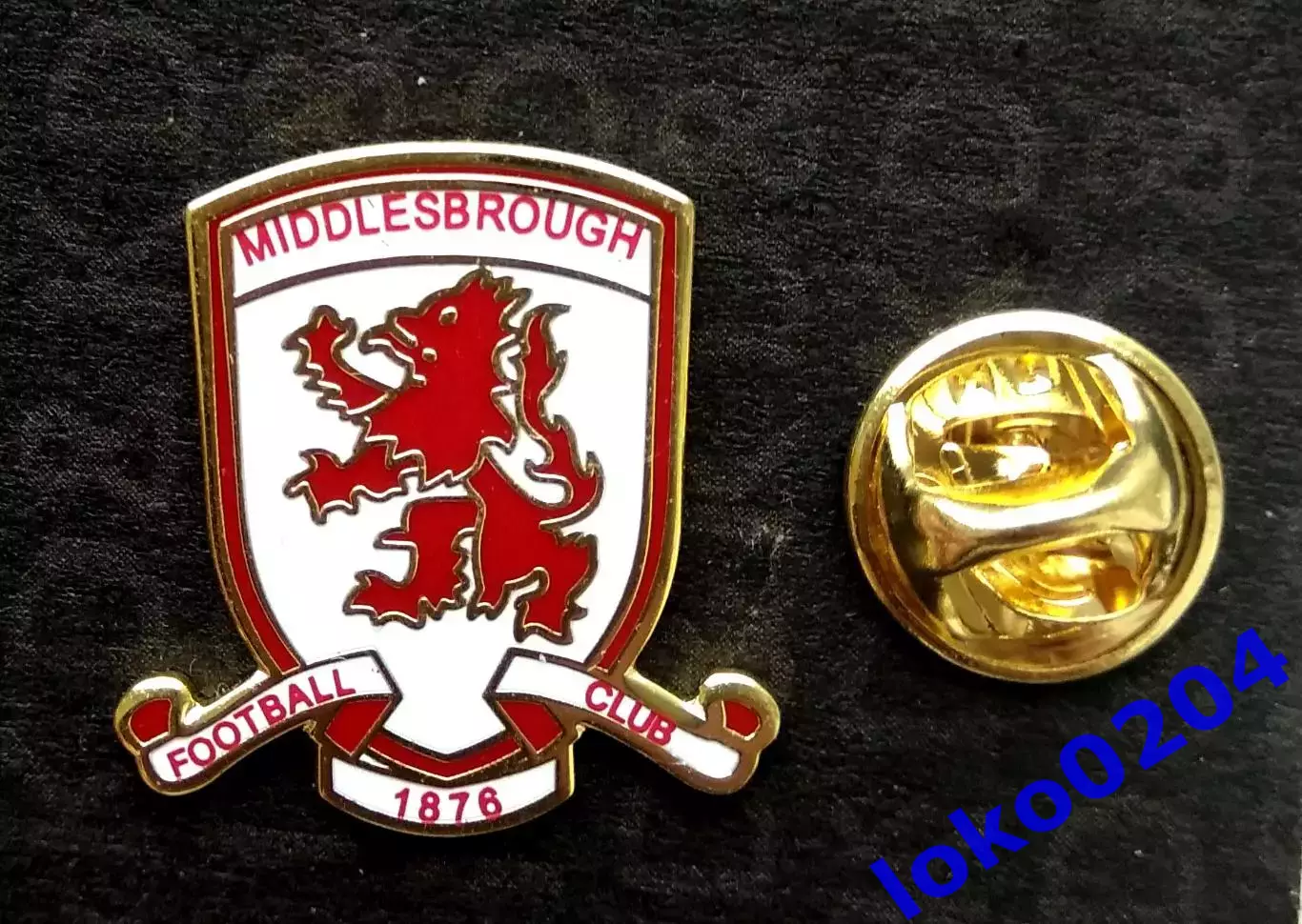 Футбол. Клубы мира. Мидлсбро ФК - Middlesbrough FC, АНГЛИЯ (20х22 мм).