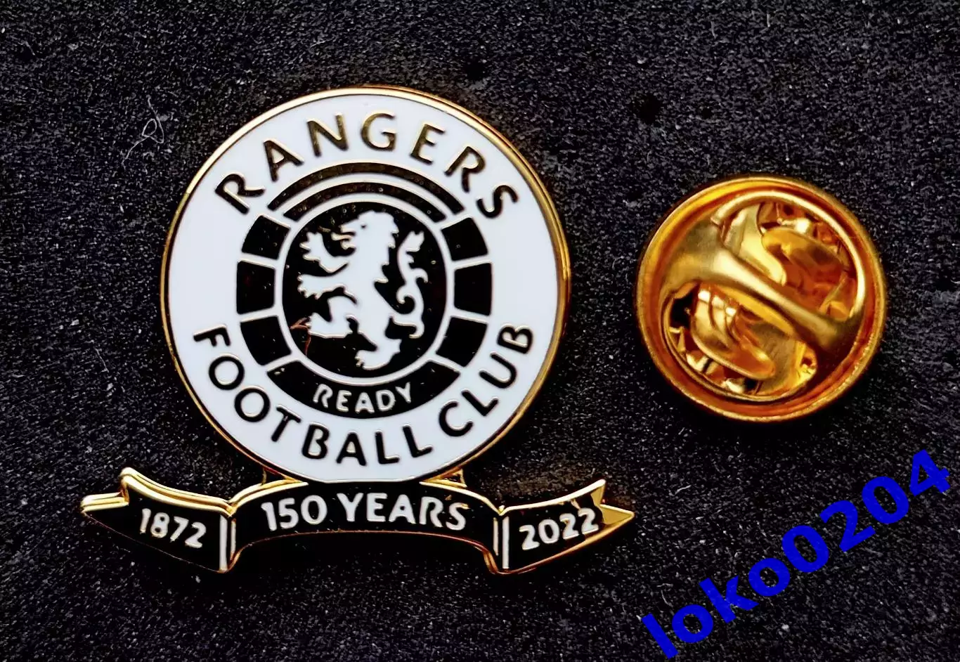 Знак. Глазго Рейнджерс ФК, 150 лет - Glasgow Rangers FC - ШОТЛАНДИЯ.