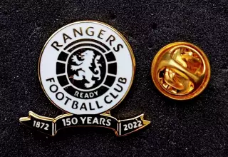 Знак. Глазго Рейнджерс ФК, 150 лет - Glasgow Rangers FC - ШОТЛАНДИЯ.