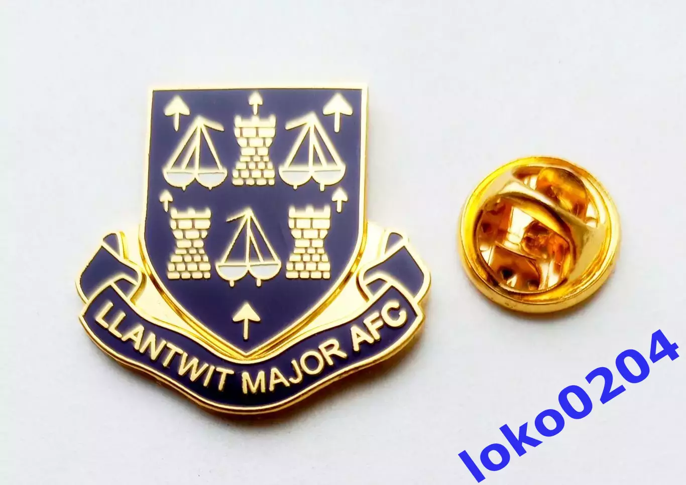 Футбол. Знак. Клубы мира. Ллантуит Мейджор - Llantwit Major A.F.C., УЭЛЬС.