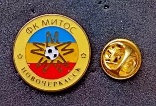 Футбол. Футбольный клуб. Знак. Ф.К. МИТОС Новочеркасск - РОССИЯ.