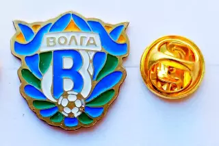 Футбол. Футбольный клуб. Знак. Ф.К. ВОЛГА Ульяновск - РОССИЯ.