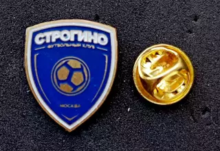 Футбол. Футбольный клуб. Знак. Ф.К. СТРОГИНО Москва - РОССИЯ.