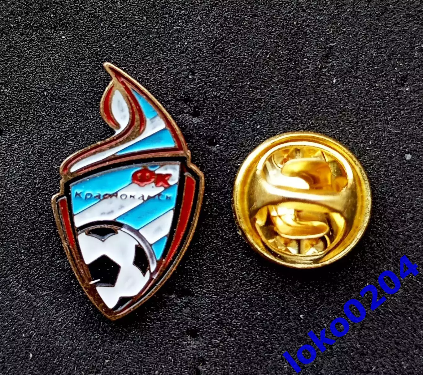 Футбол. Футбольный клуб. Знак. Ф.К. КРАСНОКАМСК - РОССИЯ.