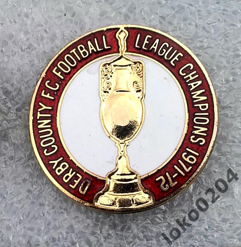 Ф.К. ДЕРБИ КАУНТИ (Англия) - Чемпион Английской Лиги 1971-72 (старый знак).