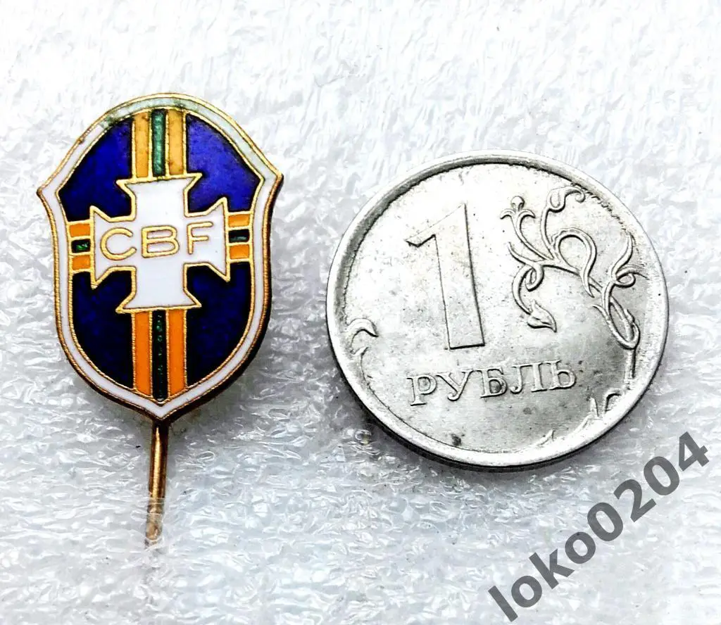 БРАЗИЛИЯ , Федерация Футбола (старый знак).