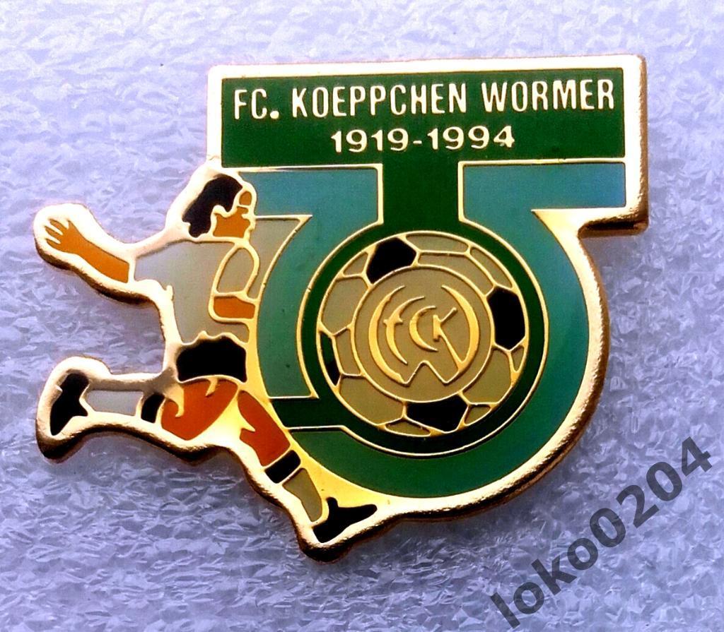 Знак - FC KOEPPCHEN Wormeldange , 1919-1994 - Люксембург.