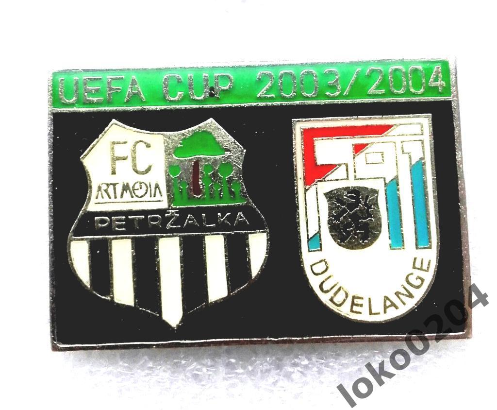 Знак - U E F A CUP - 2003-2004 - F C ARTMEDIA v. F C DUDELANGE 91.