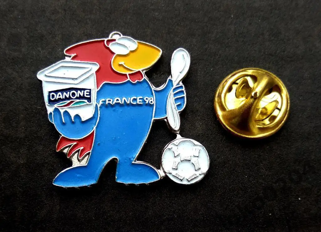 ФРАНЦИЯ 1998. Чемпионат мира по футболу, талисман - маскот, клеймо.