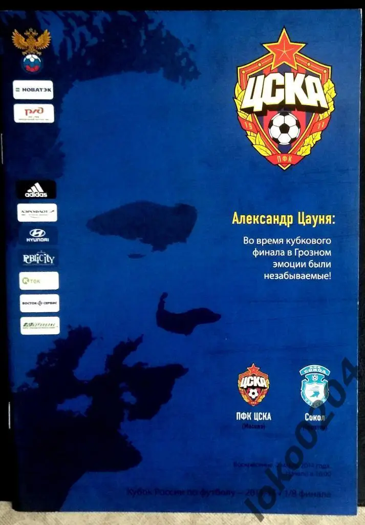 ЦСКА - Сокол Саратов 2014 . Кубок России .