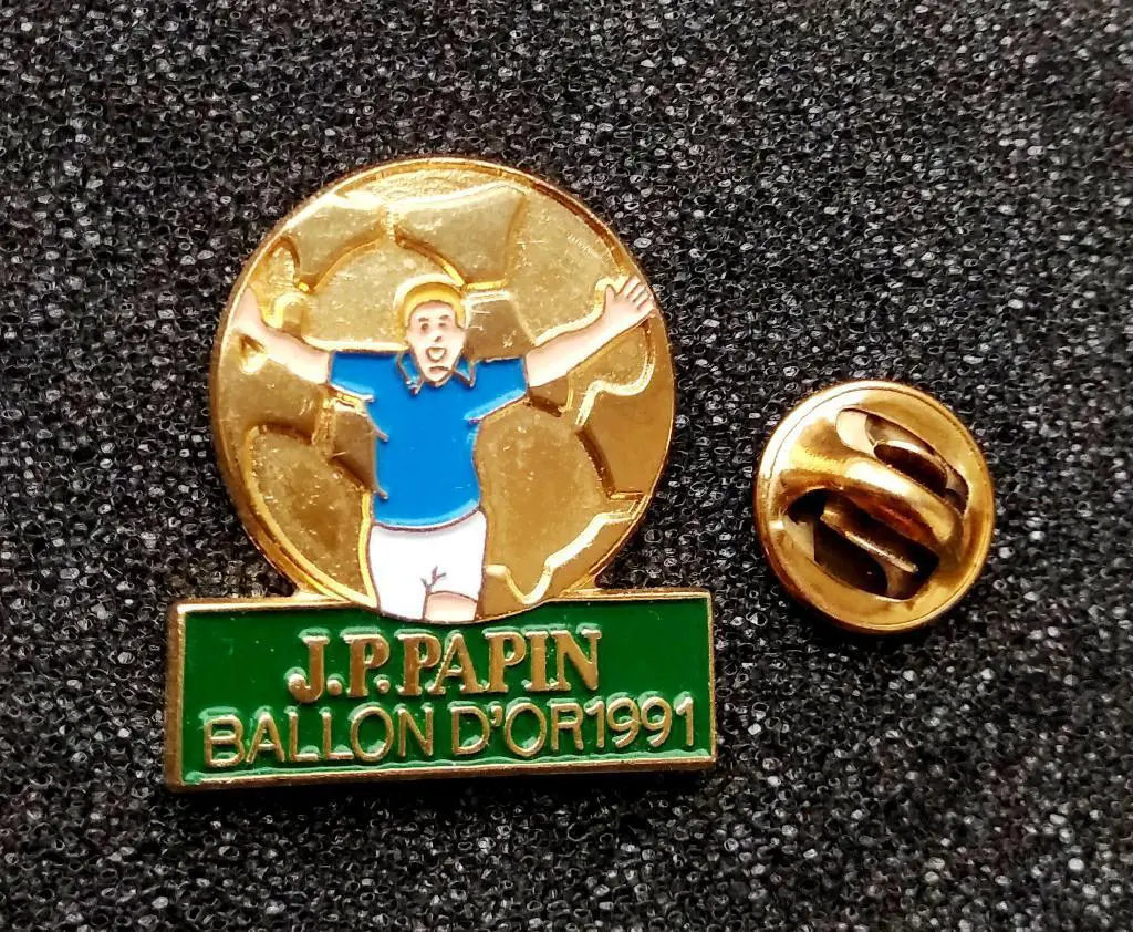 Знак - ПАПЕН, Жан-Пьер - Обладатель Золотого мяча 1991 г. - ФРАНЦИЯ .