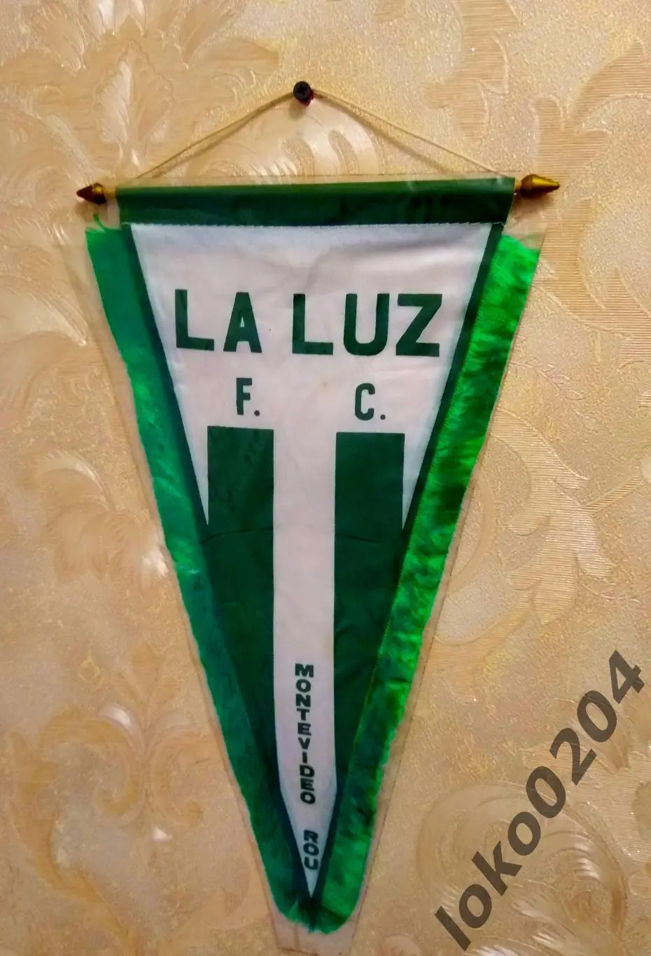 Ф.К. ЛА ЛУЗ, Монтевидео - LA LUZ Futbol Club, 18х40 см - УРУГВАЙ.