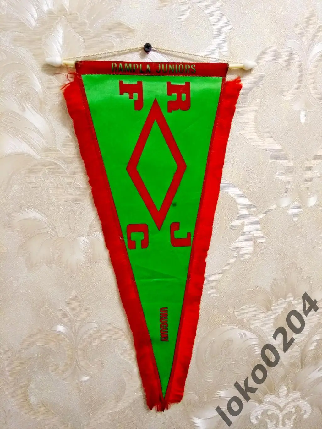 Ф.К. РАМПЛА ХУНИОРС - RAMPLA JUNIORS Futbol Club, 18х40 см - УРУГВАЙ.