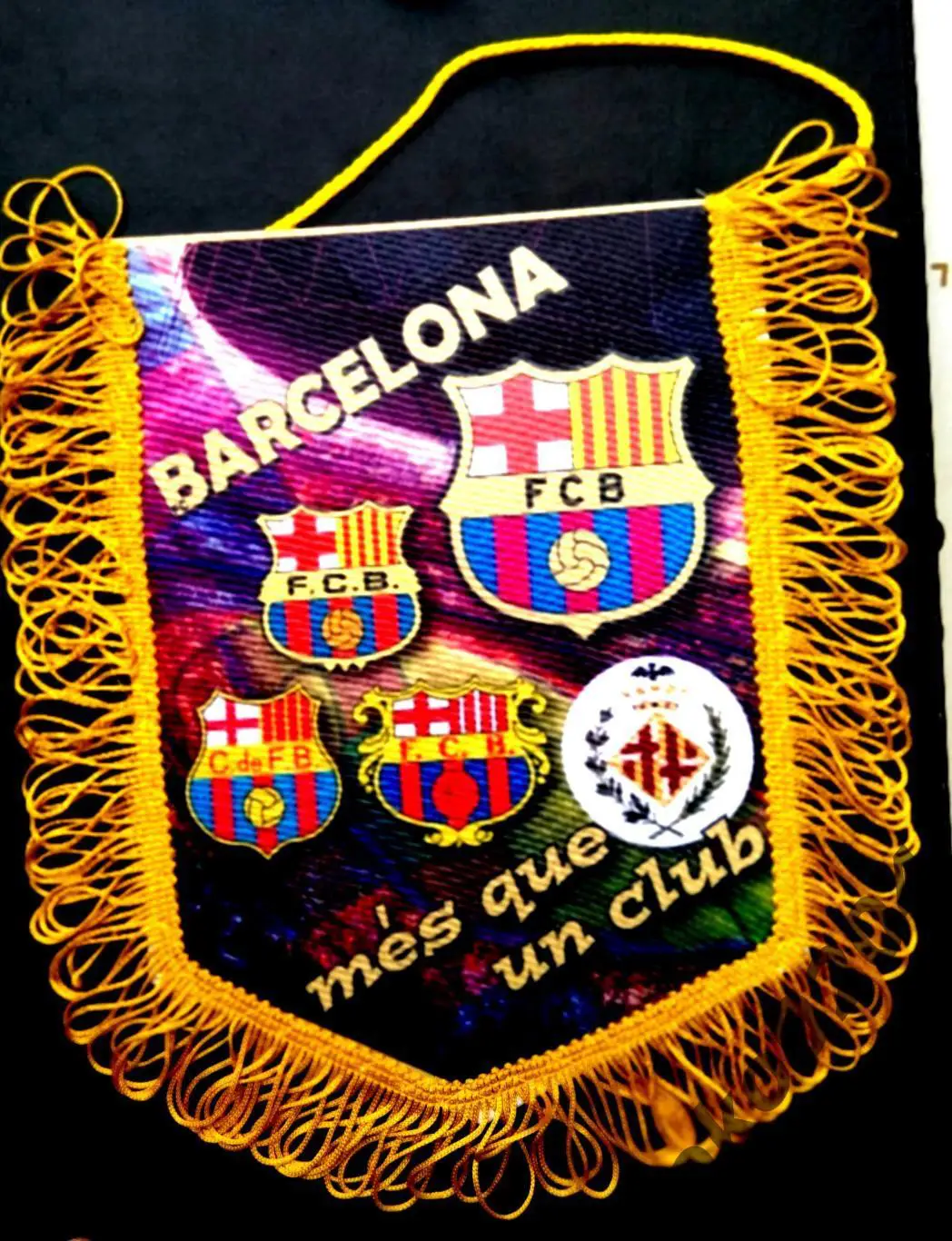 Вымпел. Ф.К. БАРСЕЛОНА, 17х22 см.