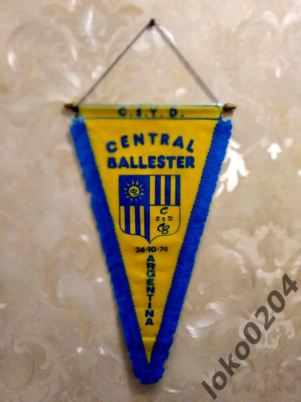 Ф.К. СЕНТРАЛ БАЛЛЕСТЕР - C.S.Y.D. CENTRAL BALLESTER, 21х40 см - АРГЕНТИНА.