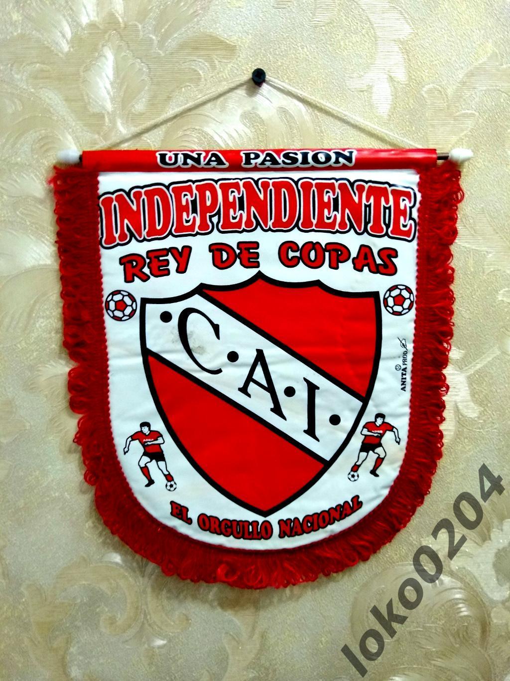 Ф.К. ИНДЕПЕНДИЕНТЕ -Club Atletico INDEPENDIENTE,Buenos Aires,21х26 см-АРГЕНТИНА.