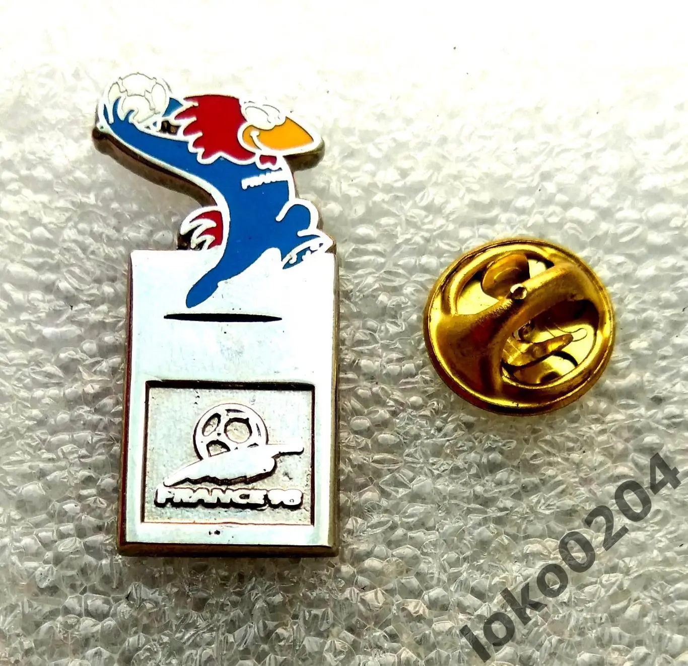 ФРАНЦИЯ 1998. Чемпионат мира по футболу, талисман - маскот, клеймо.